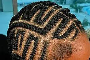 Stitch braid parting detail