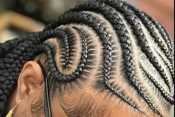 Swirl cornrows